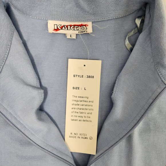 Vintage KAKTUS Fairy Artsy Blue Printed Novelty Set of Two T-Shirt/Skirt Size L. - Picture 6 of 16